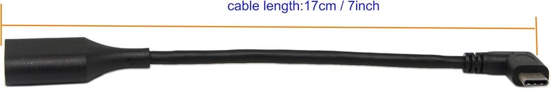 SinLoon USB C OTG CableType C 31 Male CableSinLoon High Speed USB 30 Type A Female to USB 31 C Type C Male Left or Right 90 Degree Angle OTG Sync  Charge Converter Adapter Cable Cord30FCM7inch - Image 5