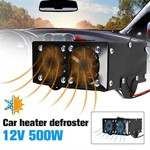 Torcarvh Car Heater Windshield De-Icers - Torcarvh Car Defogger 12V 500W Car Heater 2 in 1 Portable Car Heaters and Cooling Fan with Purification for Winter (12V 500W, 2 Holes) - Image 4