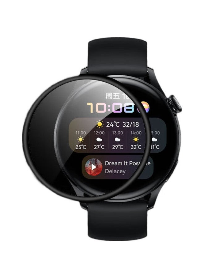 KMaxAI Full Screen Hd Protective Film For Huawei Watch 3 [2-Pack], Huawei Watch Screen Protector, Anti-Scratch Composite Film, 3D Soft Film, No Cracked Edges - Image 3