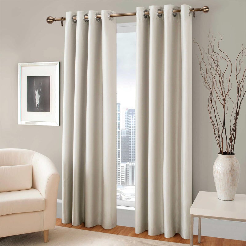 WORLD RODS Brass Curtain Rods for Windows 18 to 88 inches, 1 Inch Modern Metal Drapery Rods, Adjustable Heavy Duty Curtain Pole with Round Finials(18"-88"Antique Brass) - Image 5