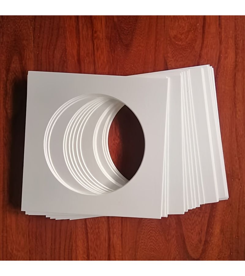 8 Pcs Square Cardstock Paper Photo Frame Mat Inserts Vintage Style For Holiday Decorations And Oil Painting Displays - Image 5