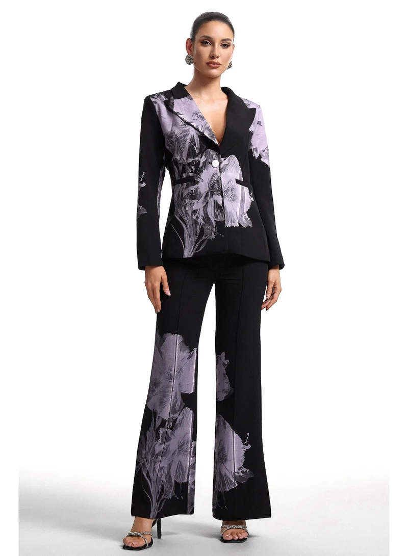 Bella Barnett Garina Asymetric Floral Print Suit