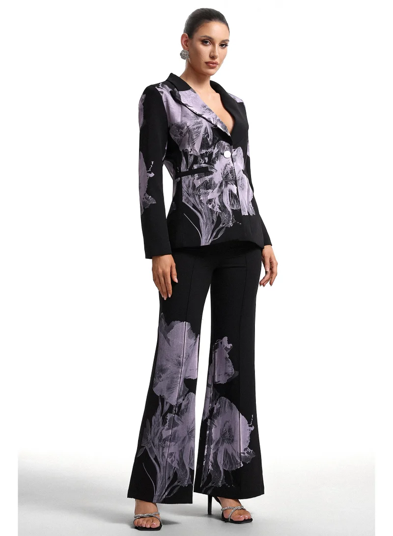 Bella Barnett Garina Asymetric Floral Print Suit