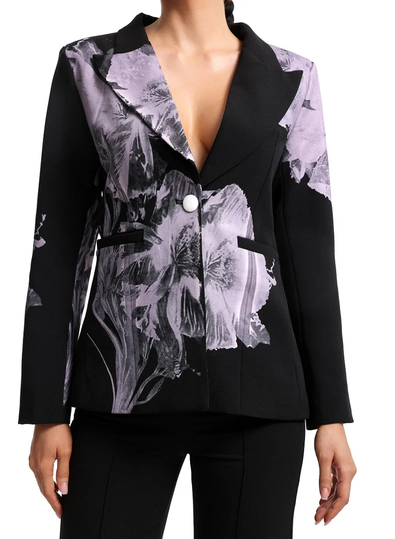 Bella Barnett Garina Asymetric Floral Print Suit