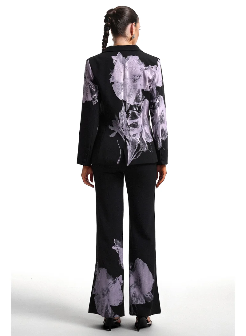 Bella Barnett Garina Asymetric Floral Print Suit