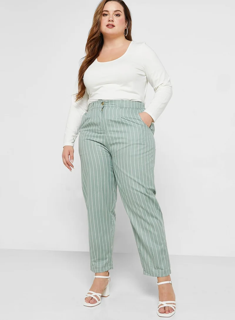 Ella Plus Printed Wide Leg Pants