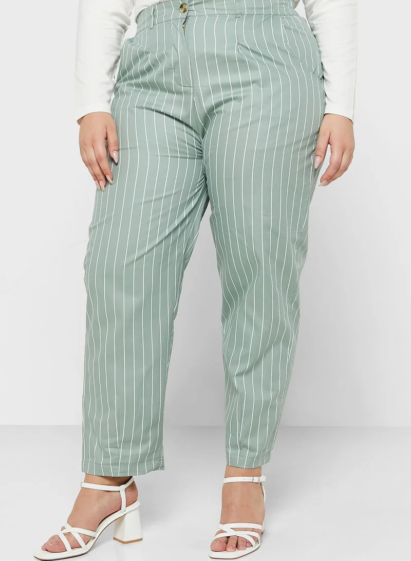 Ella Plus Printed Wide Leg Pants