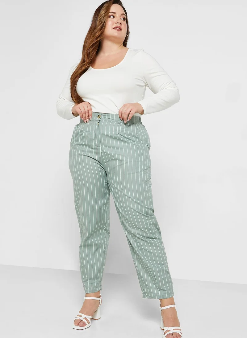 Ella Plus Printed Wide Leg Pants