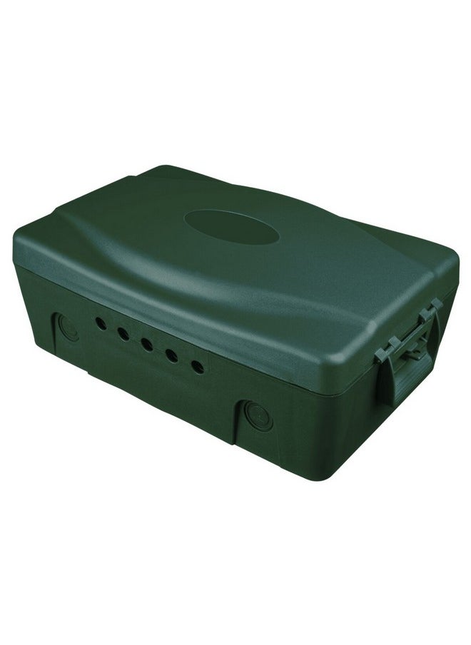 MASTERPLUG IP54 Rated Dust and Weatherproof Plastic Storage Box Green 12.5 x 21.5 x 34.5 cm WBXG-MP  - Image 1