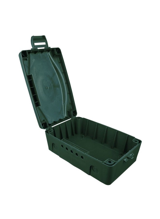 MASTERPLUG IP54 Rated Dust and Weatherproof Plastic Storage Box Green 12.5 x 21.5 x 34.5 cm WBXG-MP  - Image 2