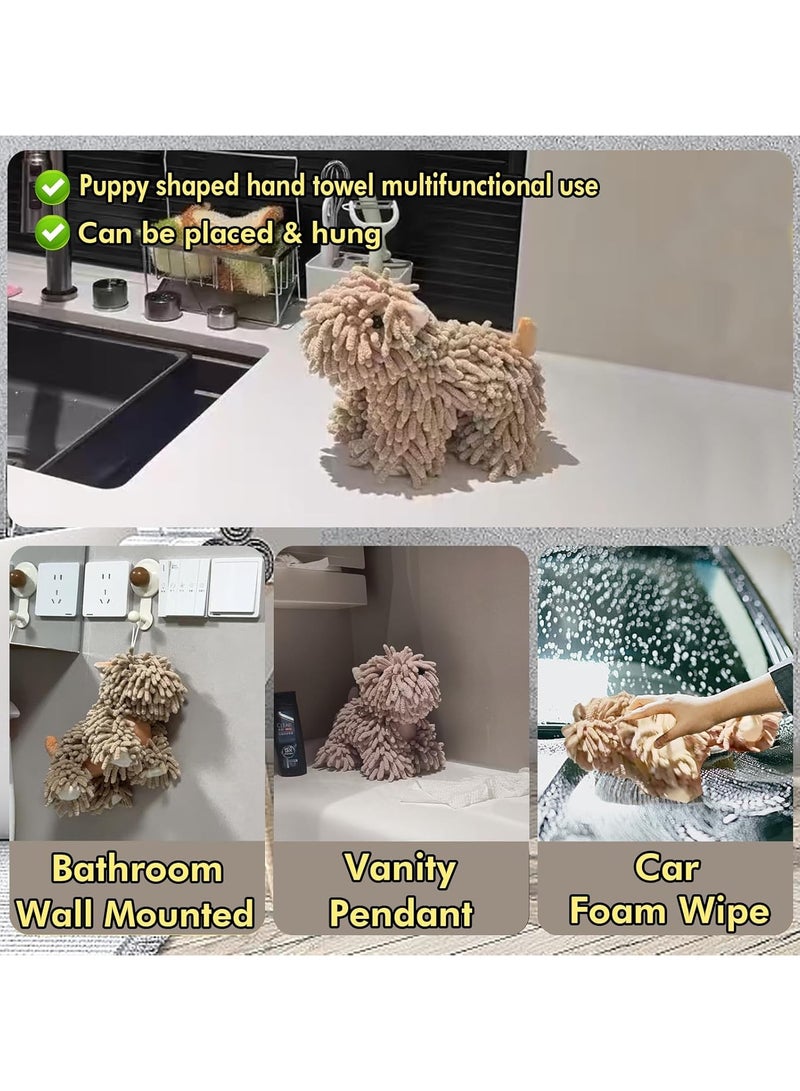 general West Highland Dog Fleece Towel Set 2 - Ultra-Soft Fleece Bath Towel and Kitchen Towel, Bathroom, Sink, Countertop Use Absorbent Decorative Fleece Ball Hanging Towel - Image 4