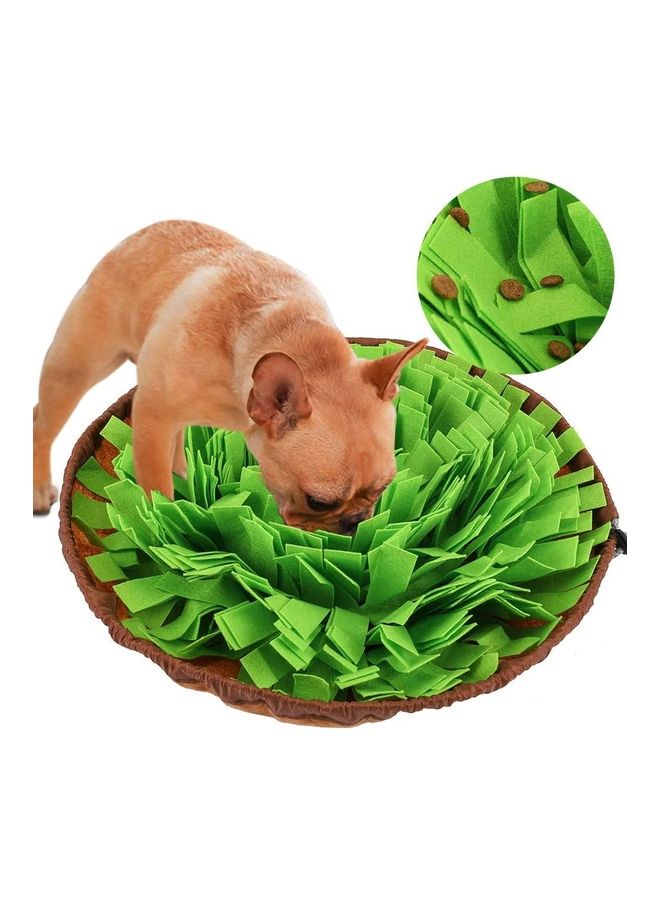 نيبمينينت Pet Snuffle Feeding Mat Green/Brown 18.9 x 3.1inch - Image 1