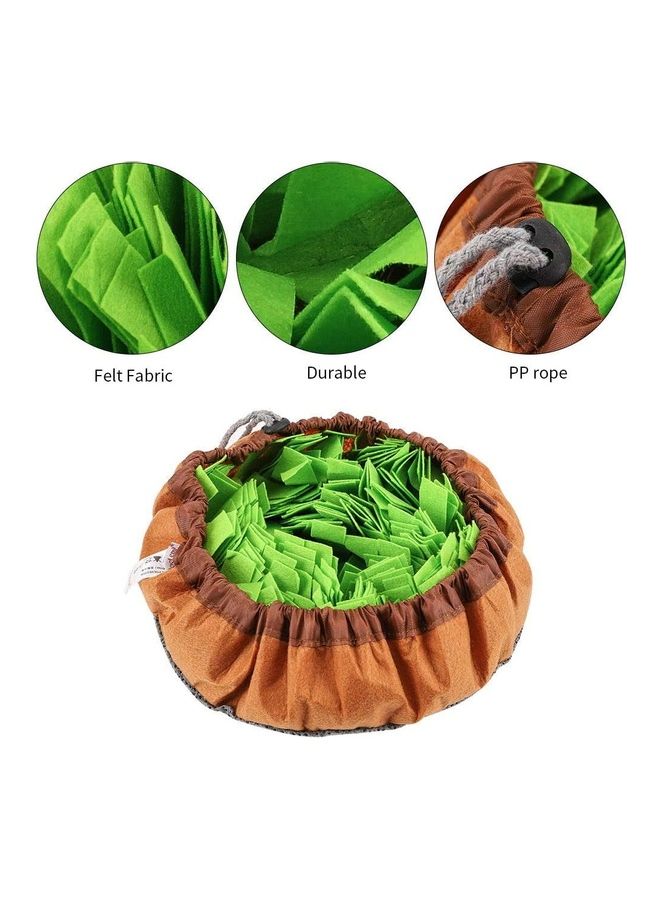 نيبمينينت Pet Snuffle Feeding Mat Green/Brown 18.9 x 3.1inch - Image 5