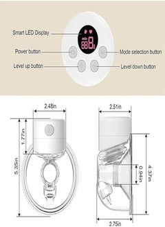 Filly Double Electric Breast Pump, Wearable Breast Pump, Hands Free Breast Pump, Low Noise, Smart Display, 2 Modes 9 Levels  - Image 4