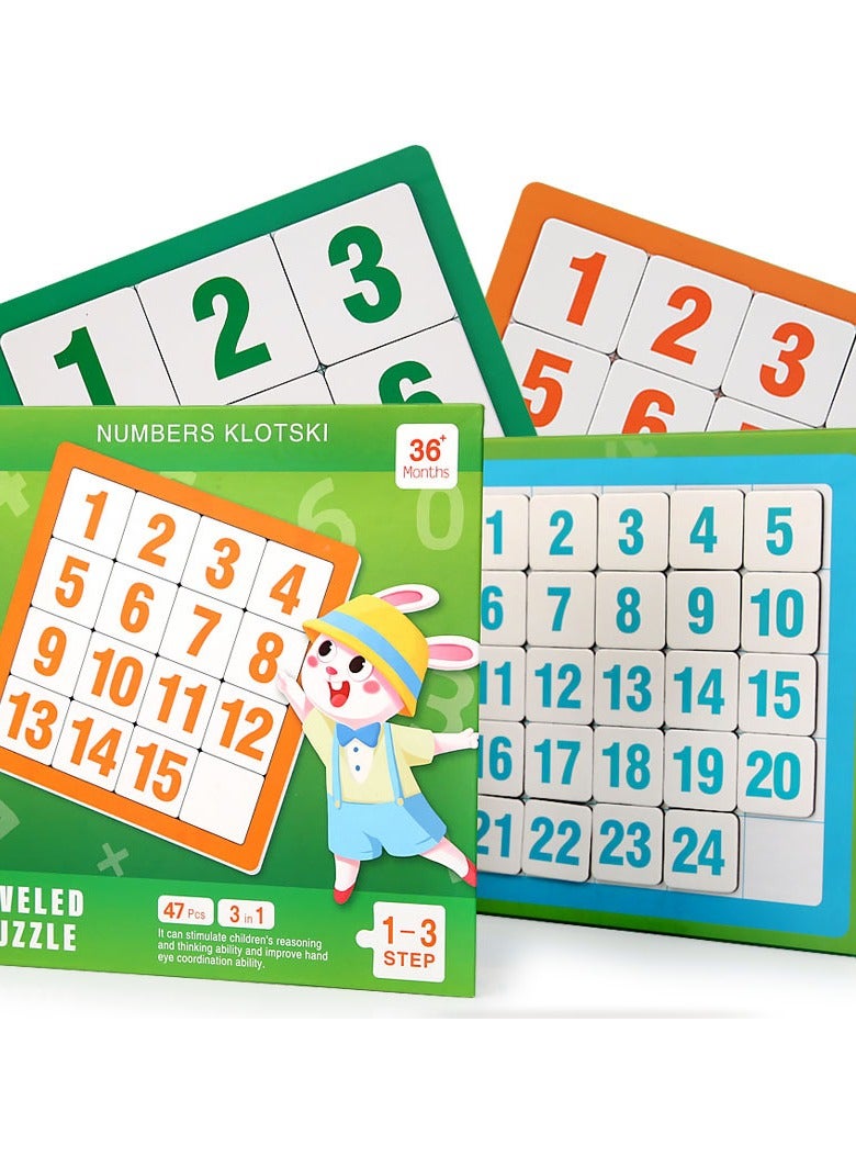 WAOKN 0-8years Phased Intelligence Up Magnetic Puzzle Books Puzzle Baby Early Education Toys Game Puzzle Books Jigsaw Puzzle Toy,Number Slide Puzzle - Brain Teaser Toys for Boys - Educational Learning Tool, Classic Puzzle Game, Great for Kids, Boys and Girls  - Image 3