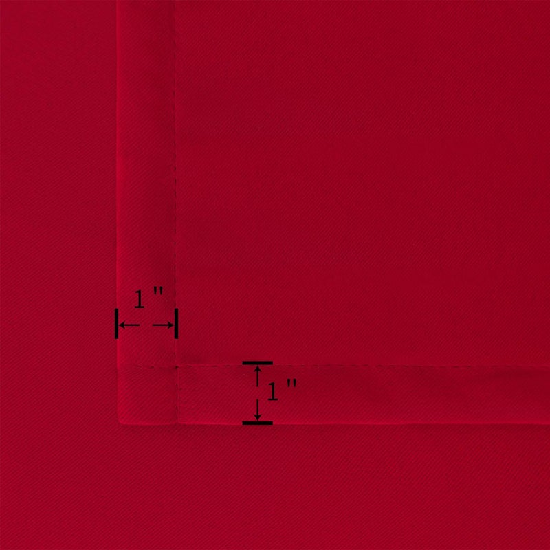 BGment بئسة قضيب جيب الستائر Red Blackout لغرفة النوم - الغرفة المعزولة الحرارية ستارة غامق لغرفة المعيشة 52 × 84 بوصة 2 لوحات حمراء - Image 5