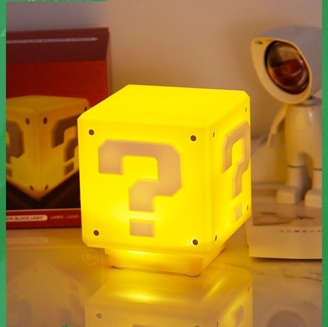 Square Brick Desktop USB Induction Block Brick Night Light Bedside Table Lamp With USB Power Cable - Image 1