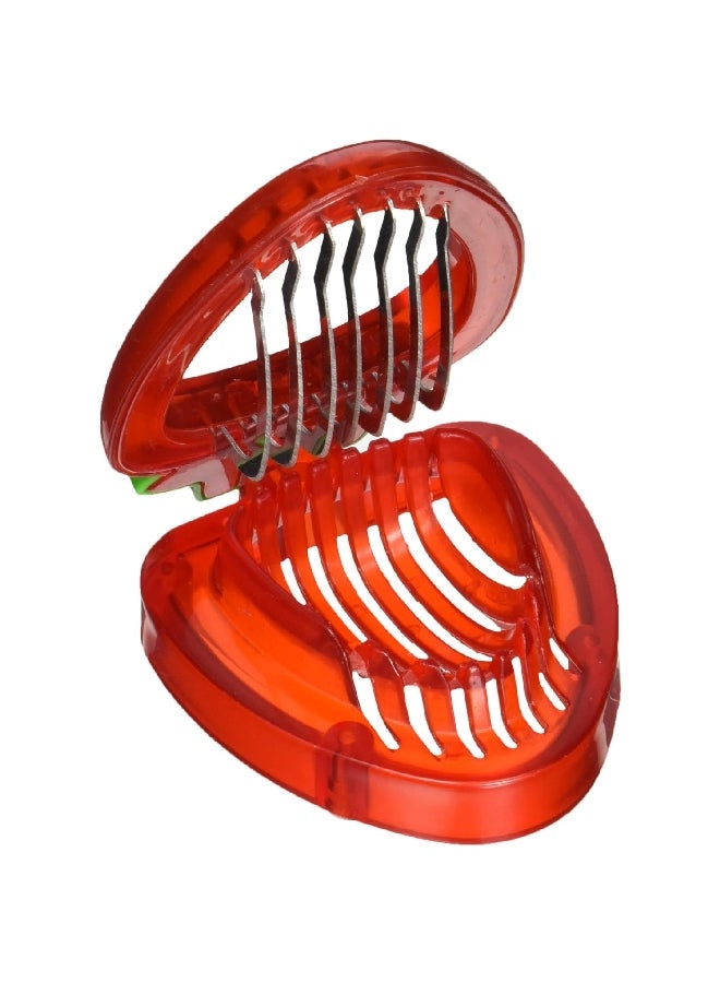 joie Simply Slice BPA-Free Dishwasher Safe Strawberry Slicer Red and Green 1.125 x 3 x 3.75 Inch 88233 - Image 2