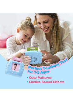 Haidue 112 Cards Talking Flash Cards for Toddlers 2-4 Years ,Educational Toys for 1 2 3 4 Year Old - Speech Therapy Toys Learning Animals Shape Color, Learning Cards Machine Birthday Gift for Ages 1-4  - Image 4
