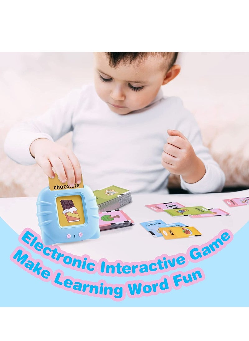 Haidue 112 Cards Talking Flash Cards for Toddlers 2-4 Years ,Educational Toys for 1 2 3 4 Year Old - Speech Therapy Toys Learning Animals Shape Color, Learning Cards Machine Birthday Gift for Ages 1-4  - Image 5