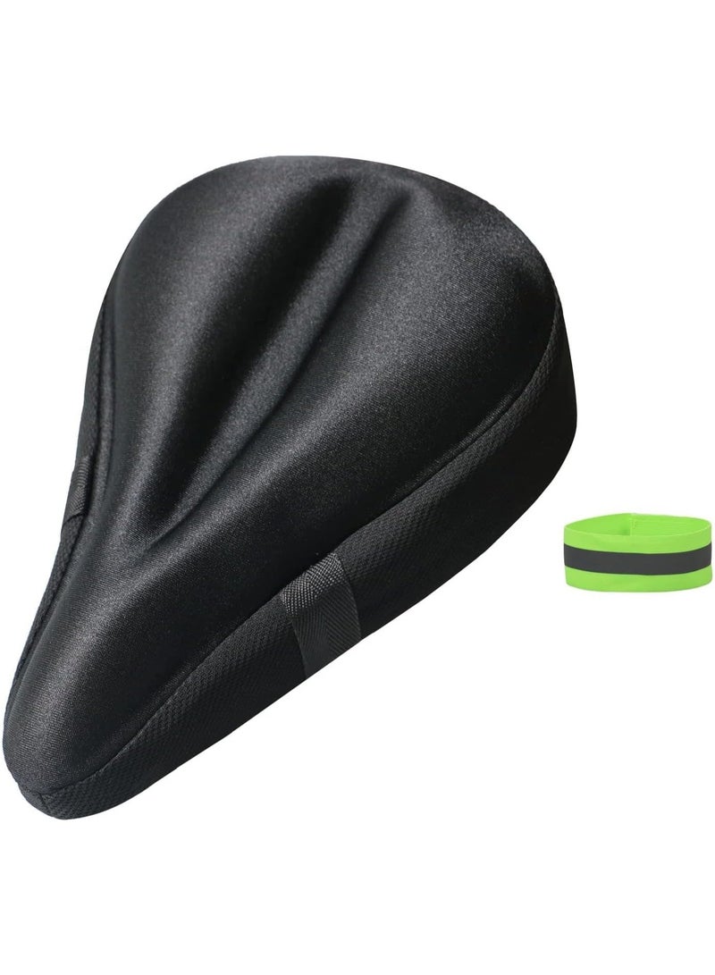 TrueFit TRUE FIT®Geronmine Bike Seat Cover Gel Padded Bike Seat Cushion Comfort Bicycle Seat Cushion Cover for Men Women with Peloton, Outdoor & Indoor - Image 1