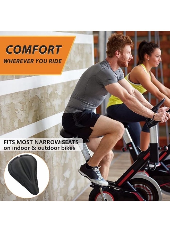 TrueFit TRUE FIT®Geronmine Bike Seat Cover Gel Padded Bike Seat Cushion Comfort Bicycle Seat Cushion Cover for Men Women with Peloton, Outdoor & Indoor - Image 3