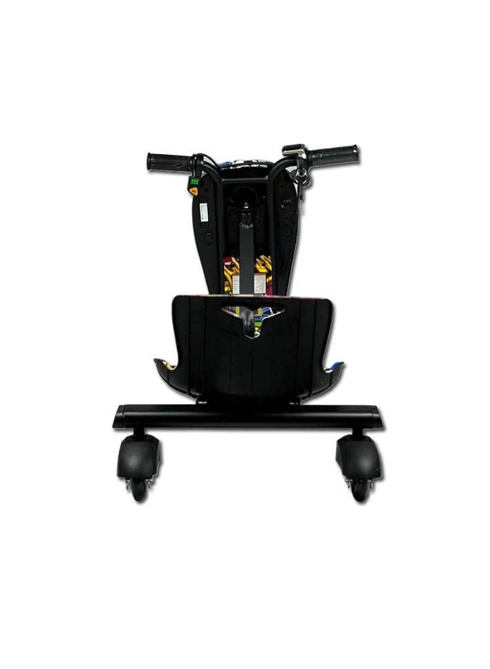 36V Mini Electric Drift Trike for Kids – 3-Wheel Ride-On with 8" Motorized Front Wheel, PU Rear Wheels, LED Lights, Adjustable Speed – Fun Outdoor Gift for Boys & Girls - Image 4