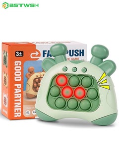 BSTWSH Electronic Quick Push Light Up Pop Game Fidget Toys, Pop Pop Bubble Sensory Toys, Sensory Toys, Stress Relieve Squishy Toy,  Puzzle Game Machine Push Pop Bubble Fidget Sensory Toy Birthday Gifts for Kids Adults Autism  - Image 1
