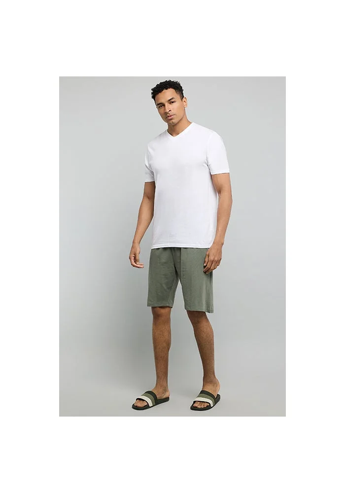R&b Solid Lounge Shorts with Drawstring Waist