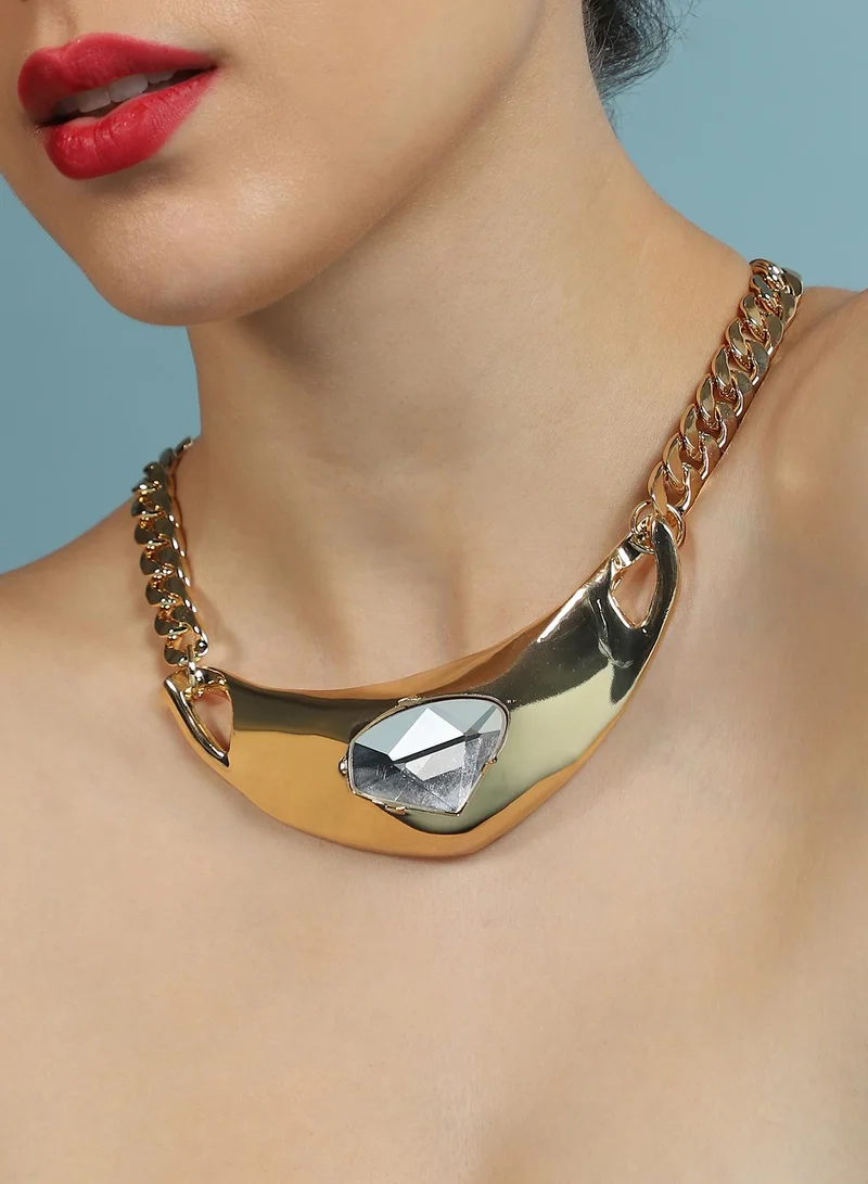 سوهي قلادة بيتراتشين للنساء | لون كاليفورنيا | مقاس واحد | خليط معدني بحجر صناعي | قفل مخلبي | قلادة للمناسبات الكاجوال والسهرة