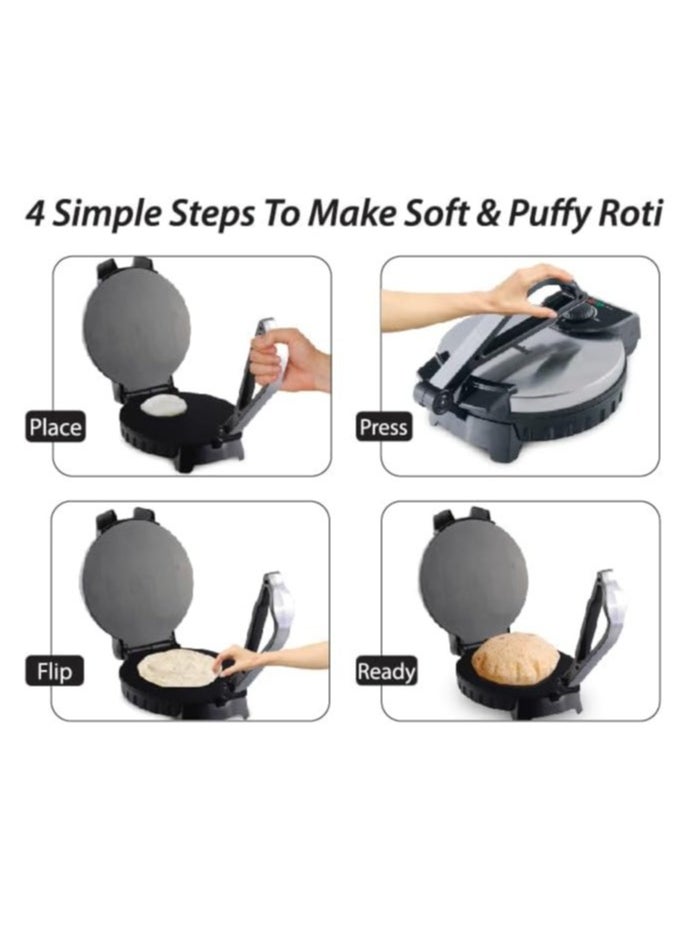 Generic - New 1200W Roti Chapati Maker: 10 Inch Electric Flatbread Machine - Image 1