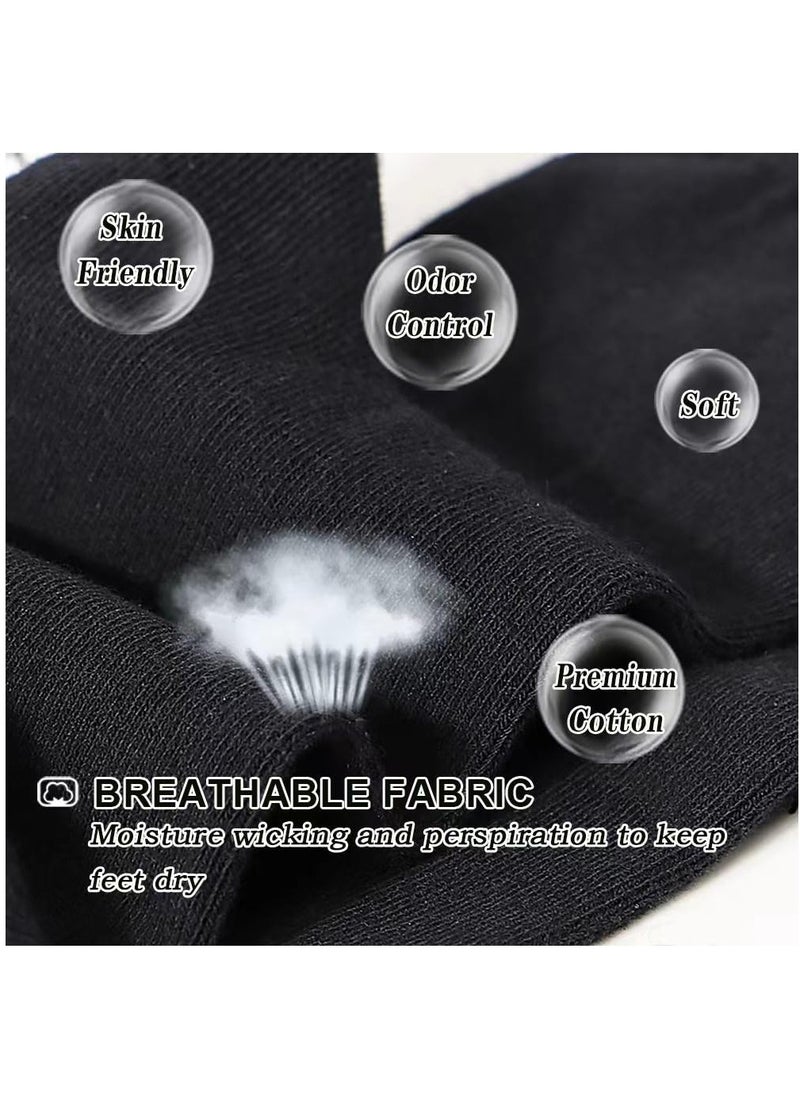 BORTONY - BOROTNY 6 Pairs No Show Socks for Mens Womens Low Ankle Socks Adults Free Size Socks for Sneakers Footies Athletic Anti-slip Invisible Liner Socks - Image 1