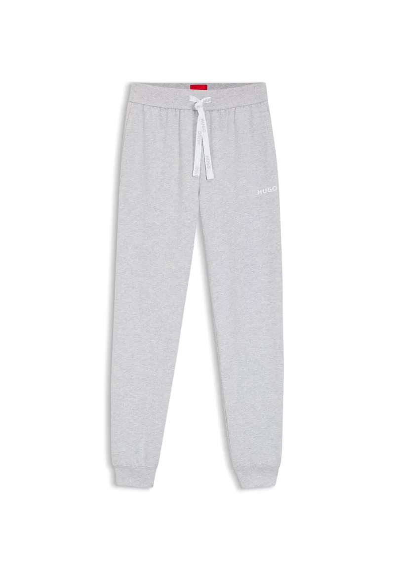 HUGO Grey Cotton-blend tracksuit bottoms with logo details for Women | Best Price UAE
