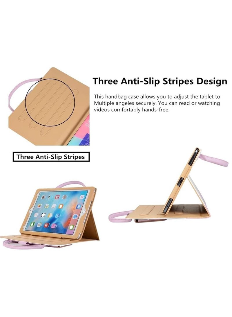 Hihonor Handbag Case iPad Pro 13" M4 2024/iPad Pro 12.9" 2022 2021 2020 2018 with Top Handle/Front Pocket, Auto Sleep Wake/Adjustable Stand Angles, Lightweight PU Leather Protective Cover(Red)  - Image 3