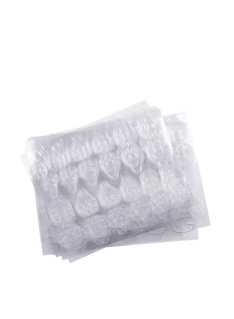 Gecomo 10 Sheets (240pcs) Kalolary Double-Side Nail Adhesive Tabs, Transparent Jelly Gel Fake Nail Stickers, Easy to Apply & Remove Without Damaging Nails - Image 1