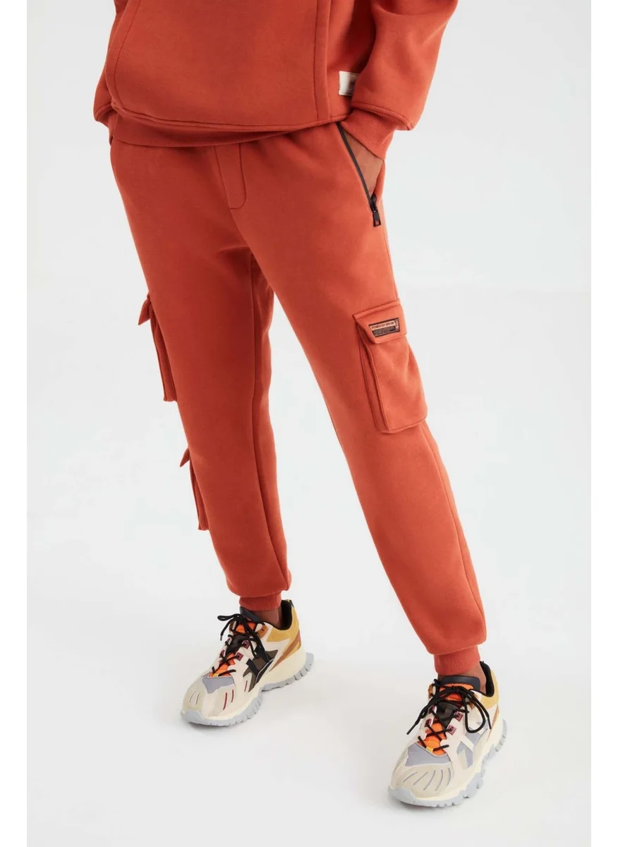 GRIMELANGE Volume Comfort Brick Color Sweatpants