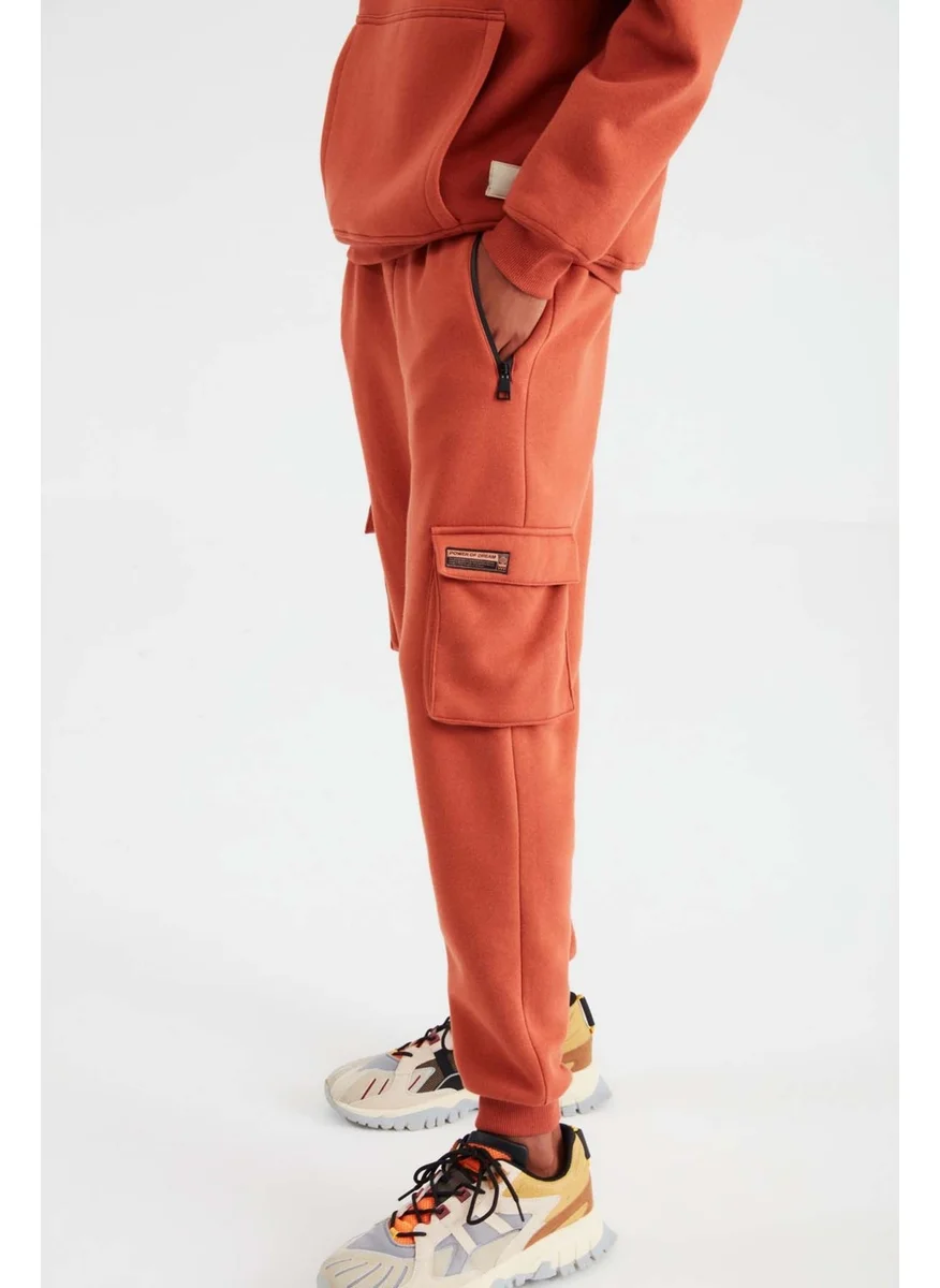 GRIMELANGE Volume Comfort Brick Color Sweatpants