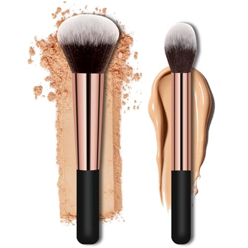Banidy Makeup Brushes Large Powder Brush Foundation Brush Flawless Finish Airbrushed for Highlighter Loose Powder Blush Cream Contour Blending Liquid - Image 1