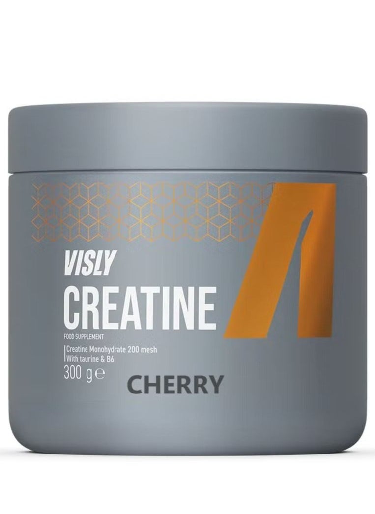 VISLY - Creatine Monohydrate Cherry Flavor Visly 300g- 60 Servings - Image 1