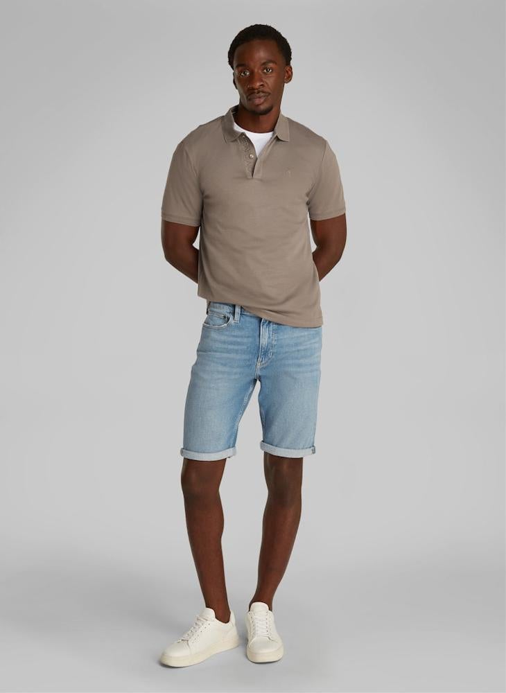 CALVIN KLEIN Texture Collar Short Sleeve Polo  - Image 4