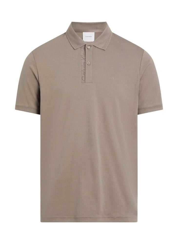 CALVIN KLEIN Texture Collar Short Sleeve Polo  - Image 5
