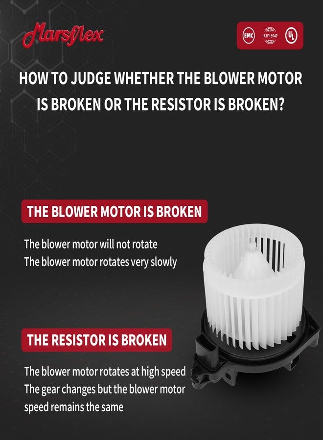 Marsflex محرك مروحة التبريد الأمامي Marsflex 700188 لسيارات تويوتا تاكوما موديلات 2005-2015، ومحرك مروحة التبريد للموديلات من 2005 إلى 2015، أرقام القطع الأصلية: 75846، PM9297، 87103-04040، 87103-04043، 87103-04044 - Image 4