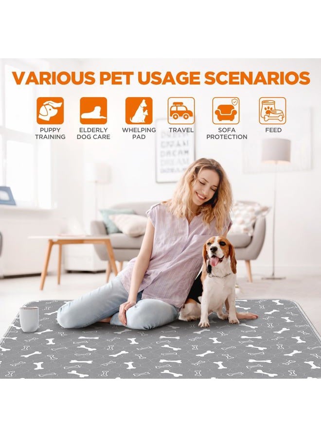 Bao dan Washable Dog Pee Pads, 2 Pack Reusable Puppy Pads, Non-Slip Super Absorbent Dog Mat Incontinence Pads for Dog Playpen, Dog Crate - 23.6” x 15.7” - Image 3