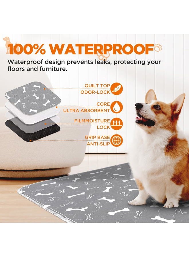 Bao dan Washable Dog Pee Pads, 2 Pack Reusable Puppy Pads, Non-Slip Super Absorbent Dog Mat Incontinence Pads for Dog Playpen, Dog Crate - 23.6” x 15.7” - Image 5