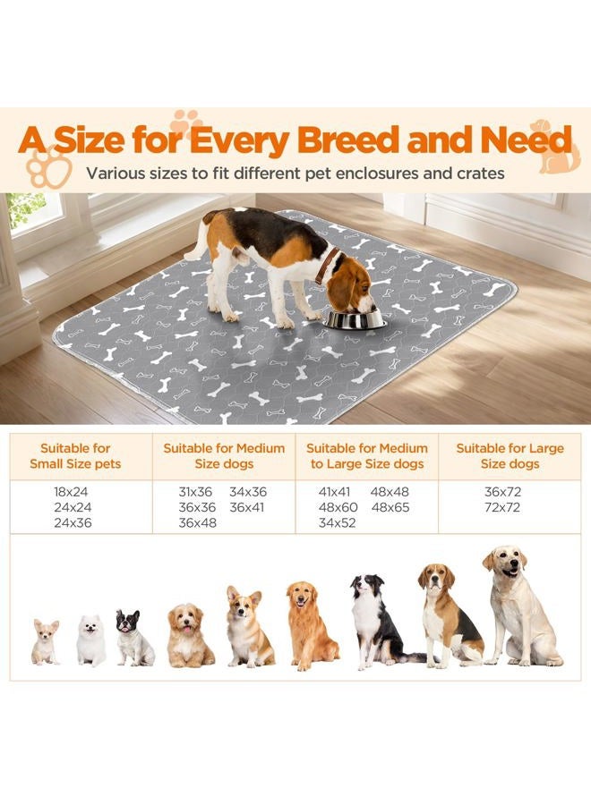 Bao dan Washable Dog Pee Pads, 2 Pack Reusable Puppy Pads, Non-Slip Super Absorbent Dog Mat Incontinence Pads for Dog Playpen, Dog Crate - 23.6” x 15.7” - Image 2