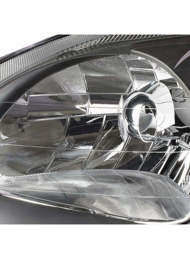 DNA MOTORING مصابيح أمامية بديلة باللون الأسود HL-OH-HC99-BK-CL1 لسيارة 99-00 سيفيك - Image 3