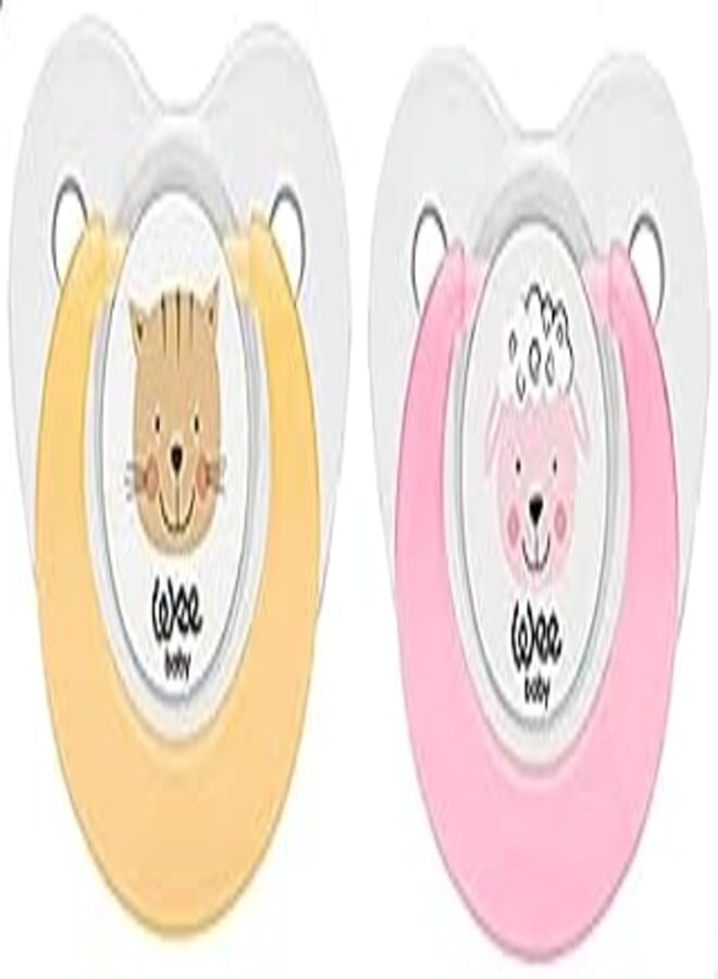 Wee baby Wee Baby Double Fun Animals Printed Soother, 2 Pieces - Number 1 