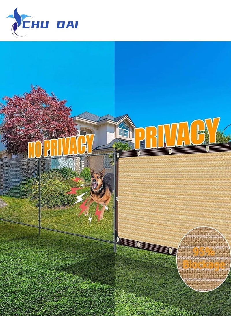 CHU DAI 2X3M Sun Shade Cloth - Garden Shade Mesh Netting Cover with Grommets for Outdoor Pergola Patio Deck Plants Greenhouse Chicken Coop Swimming Pool - Image 4