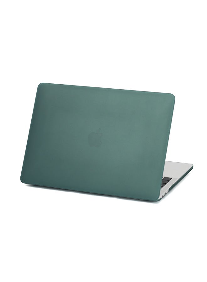 Crystal Matte Protective Case For MacBook Apple Laptop Protective Case MacBook Air Case-Color:Frosted Flat-Night Green-Applicable Model:2022-2024air13(A2681/A3113) - Image 1