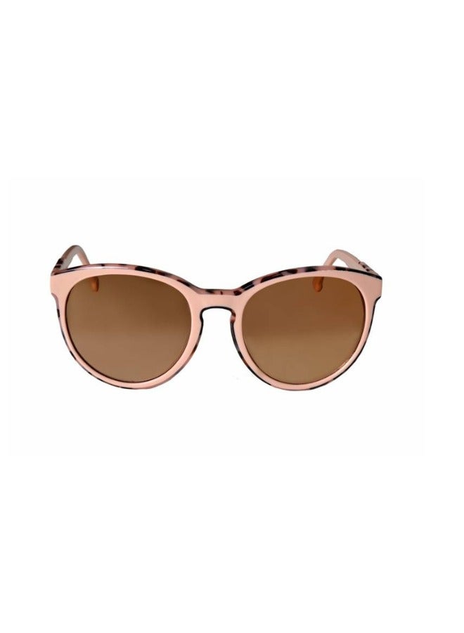 ليا نظارة شمسية كوزموبوليتان للنساء محمية من الأشعة فوق البنفسجية، نظارات شمسية دائرية الشكل من Leia بإطار وردي وعدسة بنية اللون (LA5320140c2) - Image 1